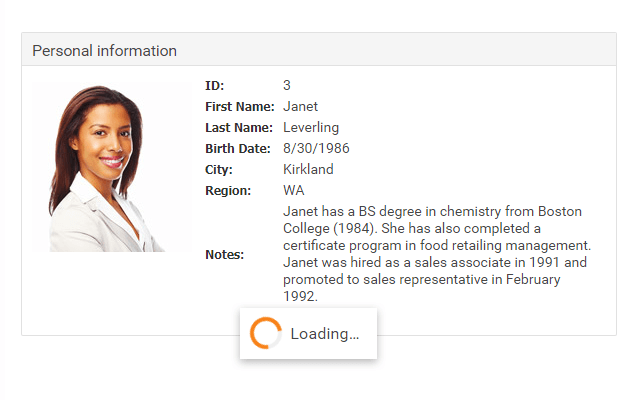 Callback Panel - Example